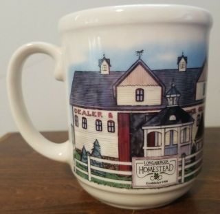 LONGABERGER Pottery Homestead Mug - Made In The USA - 3