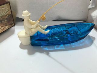 Vintage Avon Gone Fishing Decanter Tai Winds After Shave Empty Bottle A
