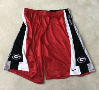 Authentic Nike Georgia Bulldogs Basketball Game - Worn Shorts Size 50 Xl Length,  2