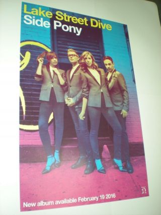 Poster By Lake Street Dive Side Pony For The Bands Promo Tour Album Cd