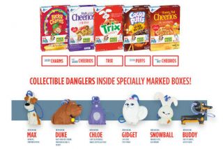 General Mills Cereal 2016 The Secret Life of Pets Keychain Toy Danglers 2