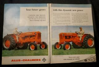 1950s Print Ad Allis - Chalmers Tractors D - 17 D - 14