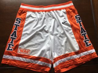 Boise State Univ Broncos Basketball Shorts Uniform Trunks 3xlt Vintage Game Worn