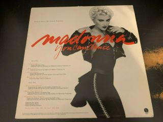 Madonna You Can Dance Single Edits Of Album Remixes 1987 Promo Only 12 " Ep Nm