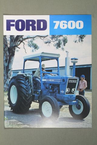 1976 Australian Ford 7600 Tractor Sales Brochure