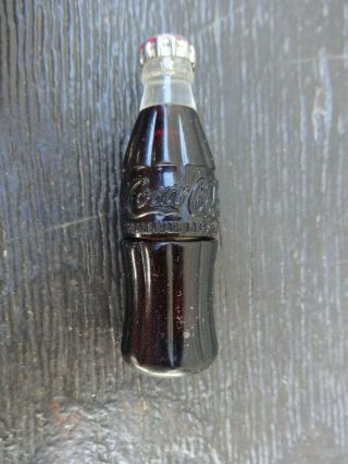 Vintage Miniature Coca Cola Bottle Lighter 2 1/2 Inches In Height
