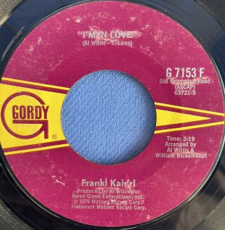 Franki Kah’rl I’m In Love / Don’t Fan The Fame 45 Mega Rare Modern Soul Grail 45