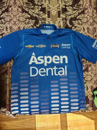Rare Danica Patrick Aspen Dental Simpson Race Pit Crew Shirt Size Xl