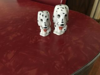 2 Spotty Dogs Salt And Pepper Shakers