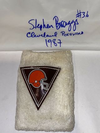 1987 Cleveland Browns Stephen Braggs 36 Player Wristband Sweatband