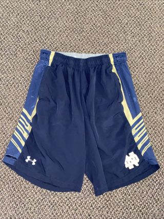 Team Issued Notre Dame Football Shorts Large