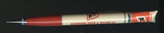 1950s Mechanical Pencil Advertising Fs Seed & Feed,  Mcdonough Grain - Macomb,  Il.