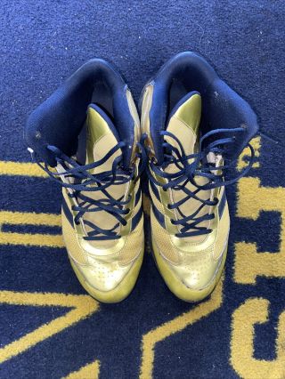 2013 TEAM ISSUED NOTRE DAME FOOTBALL ADIDAS CLEATS 69 3