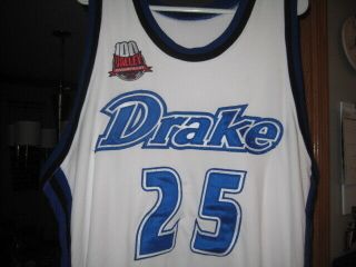 Drake Bulldogs 2007 Ncaa Adidas Game Worn Basketball Jersey 100 Anniversary