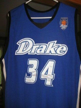 Drake Bulldogs Ncaa 2006 Centennial Game Worn Basketball Jersey Des Moines