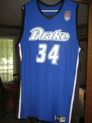 Drake Bulldogs NCAA 2006 Centennial Game Worn Basketball Jersey Des Moines 2