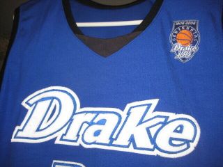 Drake Bulldogs NCAA 2006 Centennial Game Worn Basketball Jersey Des Moines 3