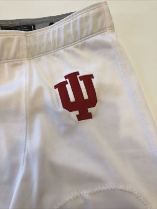 Game Worn Indiana Hoosiers White Football Pants.  Made By Adidas.  Size M 3