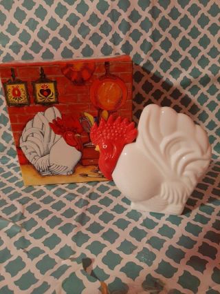 Avon Country Kitchen Decanter Moisturized Hand Lotion Rooster Empty