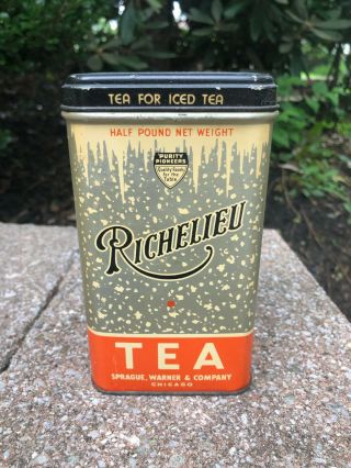 Vintage Richelieu Tea Tin Can
