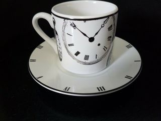 Clock/time - Expresso/ Demitasse Cup & Saucer - Riviera Van Beers By Signature