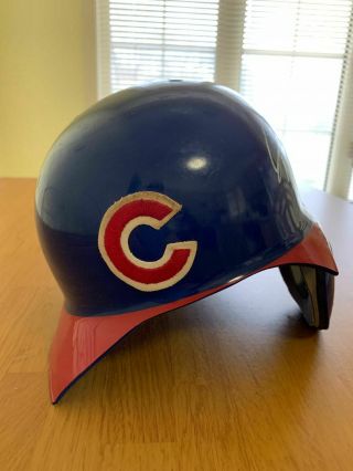 Ricky Gutierrez Chicago Cubs Game Cracked Batting Helmet Autographed