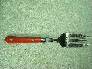 Washington Forge Mardi Gras Red Stainless 8 1/2 " Cold Meat Serving Fork