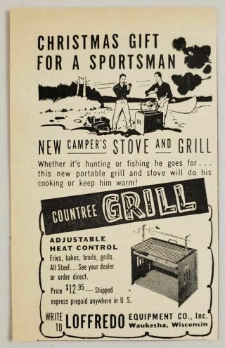 1946 Print Ad Countree Camper 