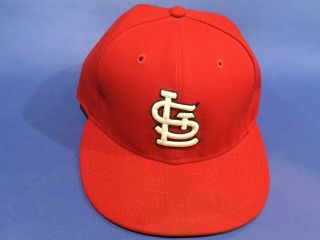 Ilsley Size 7 1/4 2015 Cardinals Red Game Hat Cap Mlb Hologram