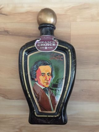 Vintage Beams Choice Whiskey Bottle,  Empty,  Chopin Jim Beam