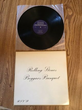 The Rolling Stones ‘beggars Banquet’ 1968 U.  K.  Stereo Early Press Lp Neat -