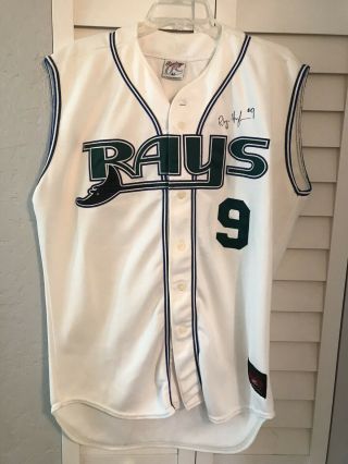 Rhyne Hughes - 2007 Vero Beach Devil Rays - Milb Baseball Jersey - Auto’d Signed