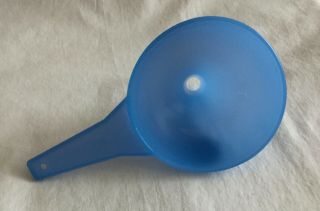 Tupperware 1227 Sheer Cool Light Blue Funnel Hershey Kiss Maker Kitchen Gadget