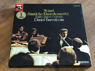 Mozart The Complete Piano Concertos Daniel Barenboim Orig Emi 12 Lp Box Nm