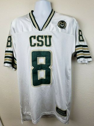 Colosseum Athletics Colorado State Rams Football Jersey 8 White Listed As Med