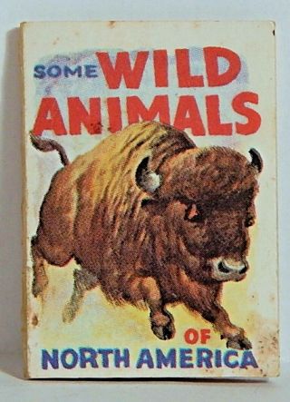 Vint 1966 Cracker Jack Book " Some Wild Animals Of North America " Book Prize