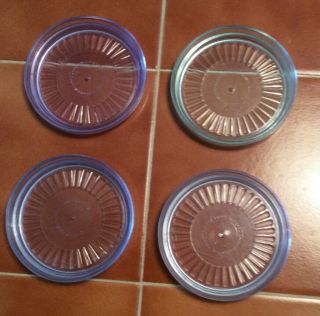 Tupperware Set Of 4 Vintage Light Pastel Tupperware Coasters Plastic