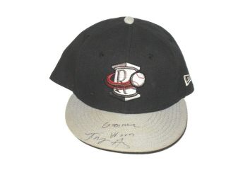 Top Prospect Trey Harris Game Worn Signed Rome Braves Era 59fifty Hat