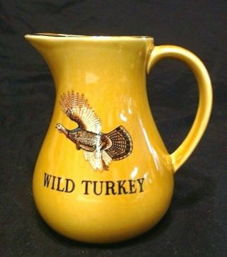 Vintage Wild Turkey Bourbon Pitcher 3 Cup,  Staffordshire Pottery,  England