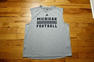 Michigan Wolverines Football Player Weight Room Shirt Team Issued Size Xl