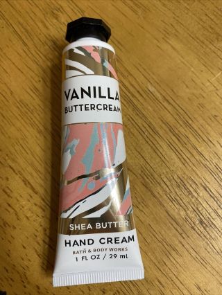 Bath & Body Shea Butter Hand Cream Vanilla Buttercream 1 Oz Travel Size