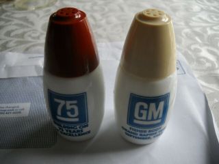 Gm General Motors Fisher Body 75th Anniversary Salt And Pepper Shakers