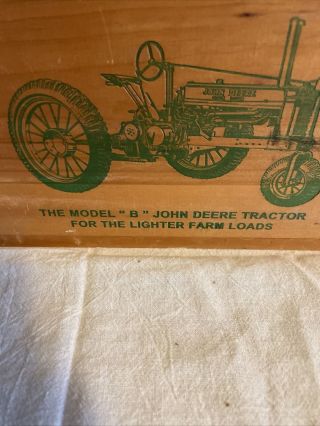 John Deere Wood Crate and Tin Bank 2
