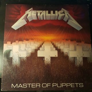 Metallica Master Of Puppets 1986 Vinyl With Lyrics Sleeve