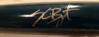 Kris Bryant Autographed Signed Bat Chicago Cubs Game Rookie Custom Painted