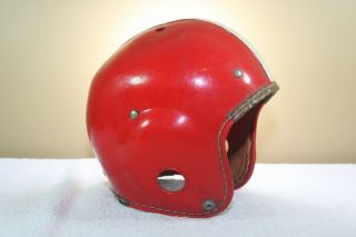 Vtg Hutch Youth Babe Parilli Model Suspension Football Helmet Scarlett Red Ee