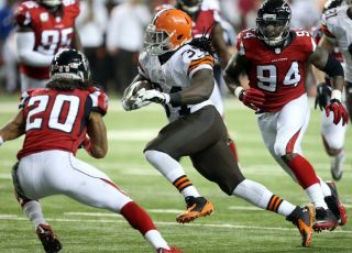 Isaiah Crowell Cleveland Browns Game Worn Vs Falcons Base Shirt Fanatics