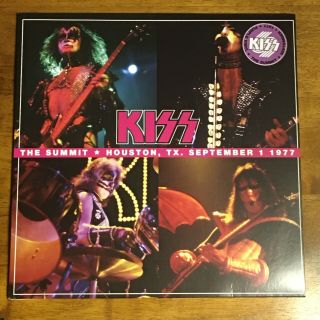 Kiss The Summit Houston Tx 77 2lp Purple Vinyl Set W/poster Love Gun Tour.  Alive