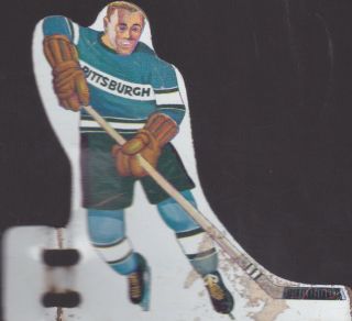 Vintage Metal Hockey Table Game Player " Pittsburgh Penguins  Very Good Shape "