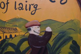 Painted Wooden Golf Outfitters Sign.  Mcguire &co Lairg. 2